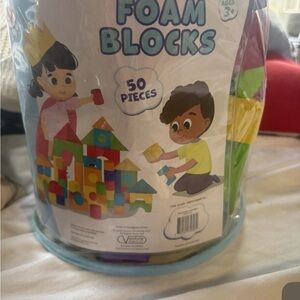 Foam Blocks 50-Piece Building Set - Multicolor